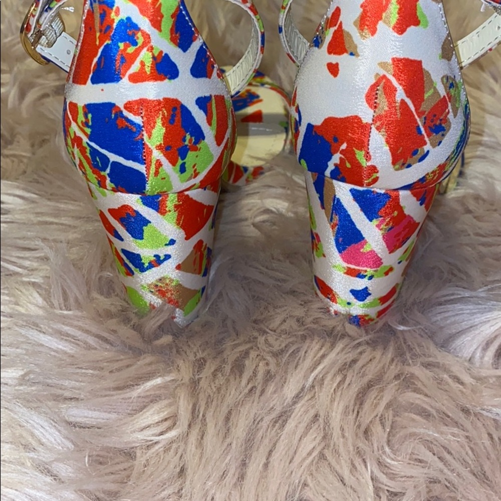 Bamboo Rampage- Chunky Block High Heel - Picture 3 of 6
